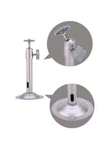 Suporte robusto em liga de alumínio para câmera/projetor, rotação de 360° e inclinação, montagem em parede/teto | Braço articulado ajustável, capacidade de carga de 5 kg, fácil instalação, adequado para câmeras IP/CFTV/mini projetores/microcâmeras | Suporte resistente e estável para monitoramento doméstico/no escritório.