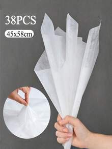 38张/套 柔软花束包装纸 半透明牛奶棉衬纸 礼品包装材料 婚礼 情人节用品 - 彩色 - 查看 17