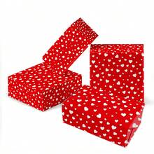 12pcs Valentine's Day Red Love Gift Decoration Paper Party Gift Box Decoration Outer Wrapping Paper - Multicolor - View 9