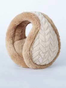 1pc Winter Muff Ear Warmer, Cute Foldable Ear Muffs, Faux Fur Warm Ear Covers, Anti-Freeze Ear Warmers, Men's Warm Ear Muffs, Winter Ear Muffs, Soft & Fluffy, Cold-Proof Ear Pads, Foldable Ear Bags, Plush One-Piece Ear Muffs, Worn Behind The Ears - Multicolor - View 6