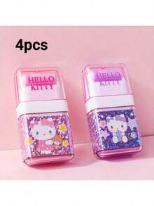 1/2/4pcs Sanrio Creative Cartoon Roller Eraser Cartoon Cute Rubber Eraser