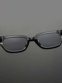 一副男士塑料框猫眼时尚眼镜，复古简约风格，百搭优雅，适合公园散步、遛狗、骑行、通勤、野餐等场合。 - 彩色 - 查看 9