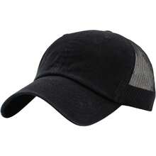 Black Mesh Cap