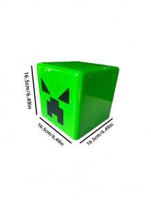 1 pezzo Scatola di immagazzinaggio stile Minecraft fai-da-te, scatola regalo di Natale, forniture per feste di Pixel Miner, adatta per conservare oggetti personali, decorazione per feste di Pixel Miner, decorazione per feste di compleanno, Natale, organizzazione di camera, auto e scrivania d'ufficio