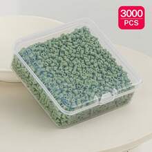 3000颗2.6毫米透明盒装迷你拼豆，像素拼豆，DIY高品质手工礼品，圣诞节、万圣节、节日礼物的完美之选 - 拼豆豆A - 查看 15