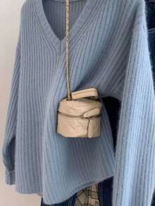 Women Sweaters - Blue - View 4