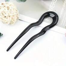 Elegant U-Shaped Hair Clips - Women's Secure Hair Accessories For Ponytails, Buns, And Updos - Wedding, Party, And Everyday Hairstyles - Available In Beige, Brown, Black, And Reddish Brown - Durable Hair And Clothing Accessories, Cute Hair Accessories - Multicolor - View 6