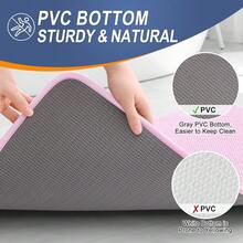 OLANLY Thick Memory Foam Bath Mat Rug 30x20, Extra Soft Absorbent Bathroom Rug, Quick Dry Bath Mats, Non-Slip, Machine Washable Carpet For Bathroom, Tub And Shower, Home Decor Accessories, Pink,30inchx20inch,Pink - 粉色 - 查看 5