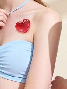 STARTTOOS 水晶糖果色纹身贴纸，晶莹剔透的水果图案，草莓樱桃梨心形Y2K少女临时纹身贴纸，适用于手腕、脚踝、肩膀、脖子、锁骨等部位，DIY日常派对节日礼物，防水逼真纹身贴纸 - 彩色 - 查看 4