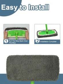 1/2/4pcs Reusable Mop Pads, Dry & Wet Dual-Use Flat Mop Covers, Washable Mop Pads, Suitable For Hardwood Floor Cleaning: Durable, High Absorbency, Suitable For Dry & Wet Cleaning, Fit Most Flat Mops, Mop Head Not Included | Suitable For Various Surfaces | High Absorbency Material - Multicolor - View 4
