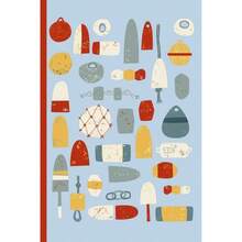 Notes: A Blank Lined Journal with Fishing Floats Cover Art - inicial - Ver 3
