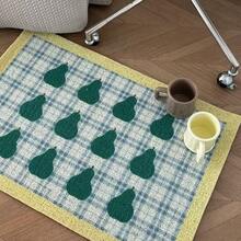 Holiday Apple Pattern PVC Floor Mat, Non-Slip And Washable Carpet, Suitable For Use In Offices, Entrances And Porches - Christmas Theme Carpet - Multicolor - View 7