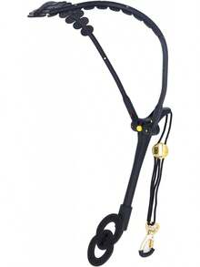 Correa de Hombro Doble para Saxofón, Arnés Ajustable con Correa para el Cuello para Saxofón Alto Tenor con Broche Giratorio - 1 - Ver 8