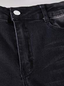 Boys' Street Style Casual Washed Indigo Blue, Black, Light Blue Denim Jeans - Multicolor - View 4