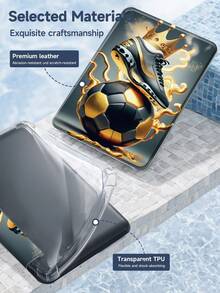 Ốp lưng iPad hình giày bóng đá, vương miện, giày bóng đá, tương thích với iPad 10.2 inch 2021/2020, iPad thế hệ thứ 9/8, tương thích với Samsung Galaxy Tab A8 10.5 inch 2022, có chỗ đựng bút, hỗ trợ nắp tự động ngủ/thức, ốp bảo vệ thời trang. - Nhiều màu - Xem 9