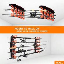 Wall Fishing Rod Holder Wall Fishing Rod Storage Rack Quick-Release Stick Latest - Black - View 8