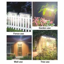 1pc Solar Powered Motion Sensor Clip Light, Waterproof Portable Lighting Fixture, Outdoor Fence Decor Lamp, Suitable For Garden Fence Lighting, Outdoor Camping Supplementary Lighting, Pet Cage Lighting, Motion Sensing And Multi-Scene Clip-On Use