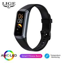 ESFOE 智能全触屏手表小巧轻便，防水。可进行智能语音通话、监测睡眠、闹钟提醒和播放音乐。时尚手表。