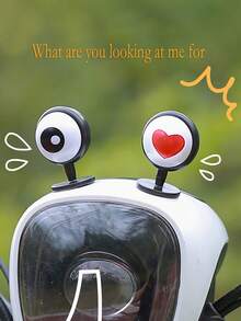 Helmet Decoration, Personalized Sticker, Funny Heart Decor For Motorcycle, Moped, Customized Accessory - Multicolor - View 13