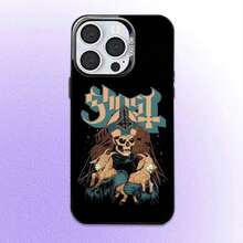 Funda para teléfono Band G-Ghost Papa IV para 17, 16, 15, 14, 13, 12, 11 Plus, Pro Max, cubierta interior plateada de color - Z6 - Ver 4