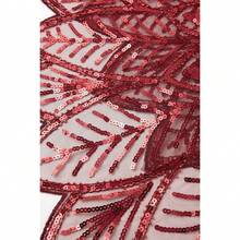 Shawl Wraps Sequin Beaded Evening Cape Bridal Shawl - Cherry Red - View 7