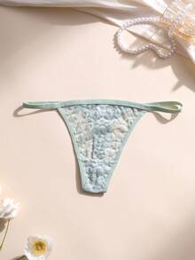 9条装女士性感蕾丝丁字裤低腰无痕豹纹G字裤内衣柔软舒适透气，适合瑜伽、运动和日常穿着 - 彩色 - 查看 3