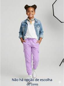 Girls' Jogger Pants For Children And Youth, Assorted Colors - Multicolor - View 3