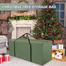 - Bolsa de almacenamiento para rbol de Navidad, impermeable, contenedor de almacenamiento para rbol de Navidad, bolsa de polvo con asas, se adapta a rbol de Navidad desmontado de hasta. 5 pies y decoraciones - Verde - Ver 6