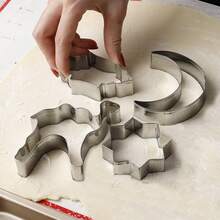 4pcs Ramadan Baking Mold Set, Stainless Steel Star, Moon, Camel, Date Cookie Cutter, DIY Homemade Maamoul Pastry Mold, Eid Gift - Multicolor - View 11