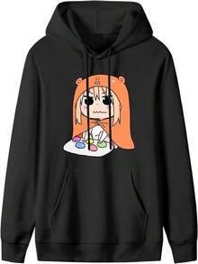 [MNDBPTK] 土間 うまる パーカー メンズ プルオーバー 綿 スウェットシャツ ゆったり カジュアル 長袖 フード付き トップス 春秋冬服15 - ブラック - チェックする 1