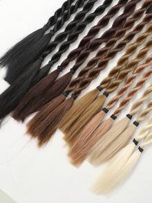  1pc Kids Sweet Cool Braided Ponytail Wig Boxing Braid Hair Accessory With Ribbon Bow Hair ﻿ - Multicolor - View 8