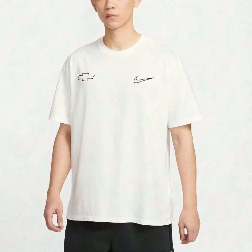 Nike Áo thun nam AS DB M NK TEE M90 CHVY BLZR, cổ tròn tay ngắn, dệt kim - trắng - Xem 1