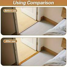 1pc 2M/78.74in T-Shape PVC Wood Floor Transition Strip - Hardwood And Laminate Floor Gap Cover, Easy DIY Installation, Threshold Seal, Suitable For Hardwood, Tile - Multicolor - View 5