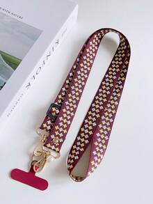 （2 个可调节紧固件随机）可调节绿叶手机挂绳，配有仿珍珠吊坠，适合工作 ID 或休闲使用，可作为送给母亲、家人、朋友、生日、节日的礼物，手机挂饰，手机链 - 彩色 - 查看 25