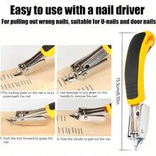 New Staple Gun For Wood 3 In 1 Upholstery Staple With 3000 Staples Manual Heavy Duty Staple Gun With For Furniture Carpet Carpentry DIY Wire Decoration Orange - Orange - View 6