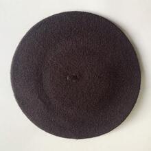 قبعة بيريه فاخرة ذات لون واحد، بطراز ياباني مناسبة للخريف/الشتاء، مناسبة للمواعيد والخروجات والهدايا - الأسود - مشاهدة 4