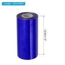 5\X400Ft Hot Stamping Foil Paper, Heat Transfer Hot Stamping Paper Foil Roll For Leather DIY Logo Decor Craft Gift Package Scrapbook Card, Dark Blue,5inchx400Ft,DarkBlue - 深藍色 - 查看 3