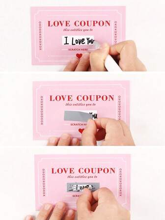 カップル用スクラッチオフラブクーポンカード60枚セット、バレンタインデー DIY ラブクーポンカード、カップル用 DIY ロマンチックスクラッチオフデートナイトカード、妻、夫、結婚記念日のギフト