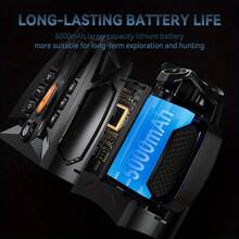 4K超高清红外夜视仪，5W红外灯7级可调，4.0英寸IPS高清屏幕，支持拍照和录像模式，5000mAh大容量电池，续航持久，红外监控，远距离观察，设计紧凑，便携式夜视仪，结构坚固，精密光学，夜视设备，可调节红外，适合业余爱好者和野生动物观察者使用。 - 彩色 - 查看 13