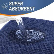 OLANLY Thick Memory Foam Bath Mat Rug 24x16, Extra Soft Absorbent Bathroom Rug, Quick Dry Bath Mats, Non-Slip, Machine Washable Carpet, Tub And Shower, Home Decor Accessories, Twilight Sapphire,24inchx16inch,TwilightSapphire - 暮光藍寶石 - 查看 4