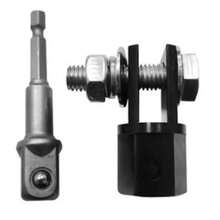 1 Set Durable 1/2 Inch Chrome Vanadium Steel Adapter For Impact Wrench Tool With Steel Bead Joint Rod