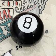 复古八号球占卜器，答案随风飘扬，神秘黑球新奇玩具，趣味礼物，翻转即可获得答案 - 彩色 - 查看 13