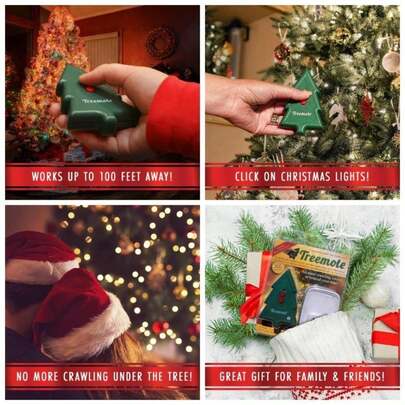 Wireless Remote Switch Tree and Other Lights, Works to Feet Away, Included Plastic Protective Cover Over Must BE Removed Before Operating