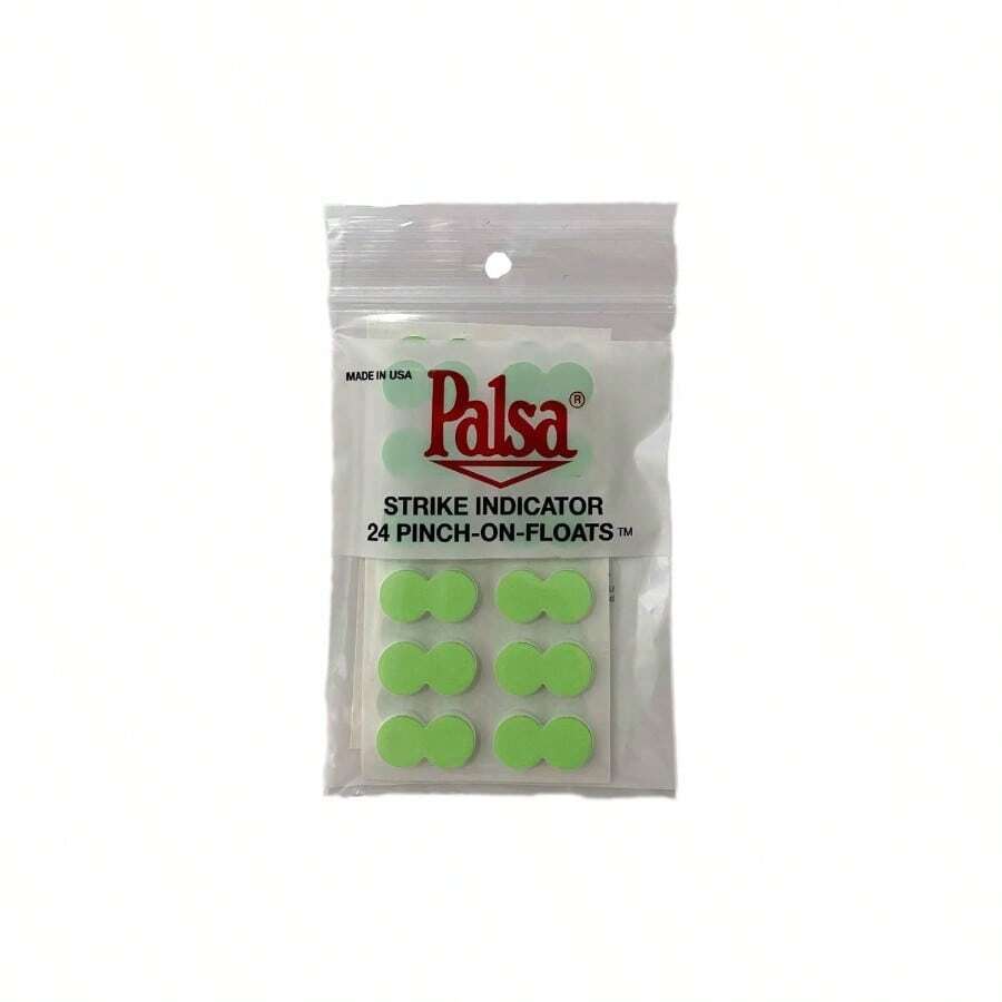 Fly, Palsa Strike Indicator Pinch - on - Floats, 24 Count Color Choice - Lima/Verde - Ver 1