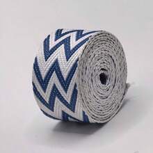 [Customer Favorite] 3 Yard 1.5 Inch/3..80cm Wave Pattern Jacquard Nylon Webbing Strap For Purse Bag DIY Crafting, DIY Wallet Making - Multicolor - View 24