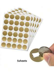 300 piezas/150 piezas Nuevas pegatinas para rascar DIY - Etiquetas para rascar DIY para actividades de fiesta, papelería, código promocional, juegos de boda, recuerdos de fiesta, recompensa de premio mayor - Multicolor - Ver 6