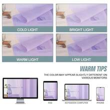 Lavender Sheer Curtains 90 Inches Long 2 Panels, Light Filtering Solid Sheer Curtains For Bedroom Living Room, Lightweight Soft Airy Voile Sheer Drapes, Dual Rod Pocket, 2x42Wx90L Inches,42inchWx90inchL(Packof2),Lavender - Lavender - 查看 7