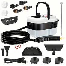 Handheld High-Temperature, High-Pressure Steam Cleaner With Brush Head; Portable For Kitchen, Home, Sofa, And Car Cleaning; Includes 19 Free Accessories. Portable Handheld Steam Cleaner, Kitchen Steam Cleaner, Household Cleaning Tool, Deep Cleaning Equipment, Lightweight Cleaner, Ergonomic Handle, High-Pressure System, Reliable Performance, Multi-Surface Cleaner, Suitable For Floor, Kitchen, And Car Cleaning; Perfect For Halloween And Christmas Gifts. - Xem 1