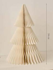 1pc 3D Folding Paper Christmas Tree Decoration, Mini Christmas Tree Desktop Decor, Suitable For Home, Office, Party, Holiday Dining Table, Holiday Tabletop Display, Christmas Home Decor, Wedding Dining Table Center Decor, Holiday Home And Kitchen Decor - Multicolor - View 9