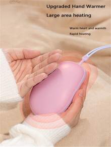 MEET SUN 1pc Rechargeable Hand Warmer With 1200mAh Lithium Battery, Portable Handheld With Light, 2 Temperature Settings - Multicolor - View 8